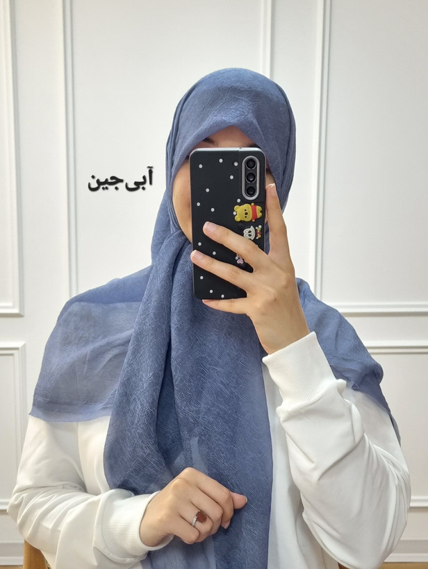 روسری حریر نخ پلیسه