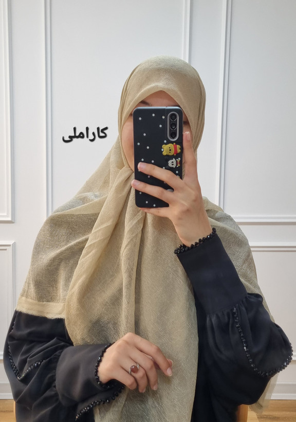روسری حریر نخ پلیسه