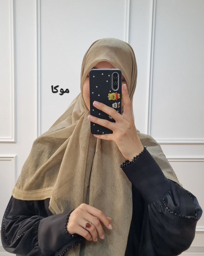 روسری حریر نخ پلیسه