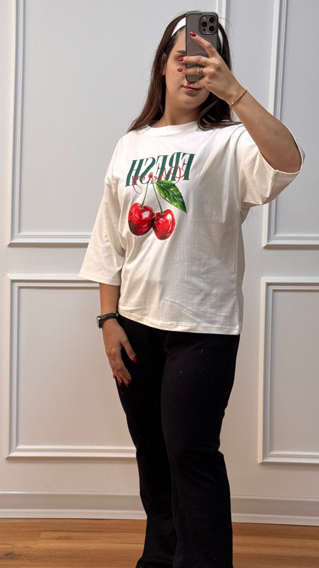 تیشرت پینترسی سفید